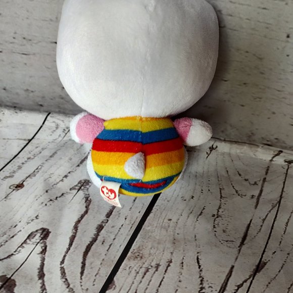TY sanrio rainbow stripped Hello Kitty 5" - Picture 3 of 5